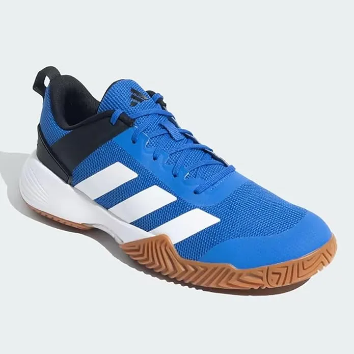Adidas Ind Top V2 Men's Indoor Badminton Shoes | Lightweight Non-Marking Sole | Cushioned Grip for Court Sports | EVA & Rubber Sole | Ideal for Badminton, Squash, & Indoor Training
