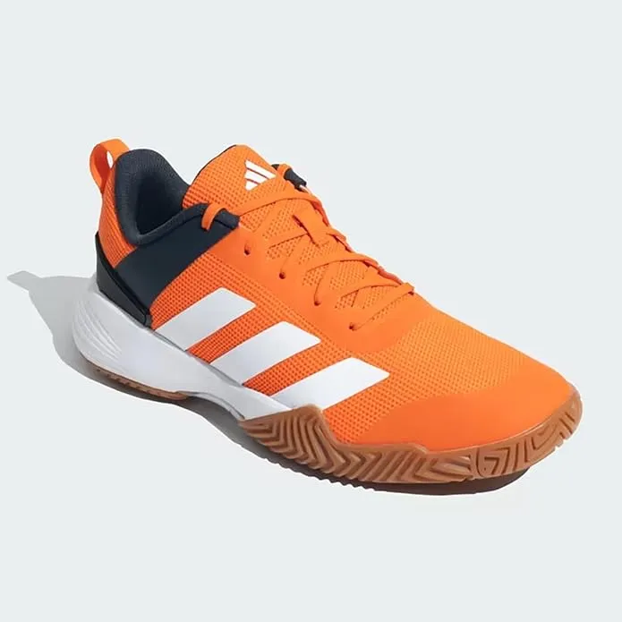 Adidas Ind Top V2 Men's Indoor Badminton Shoes | Lightweight Non-Marking Sole | Cushioned Grip for Court Sports | EVA & Rubber Sole | Ideal for Badminton, Squash, & Indoor Training