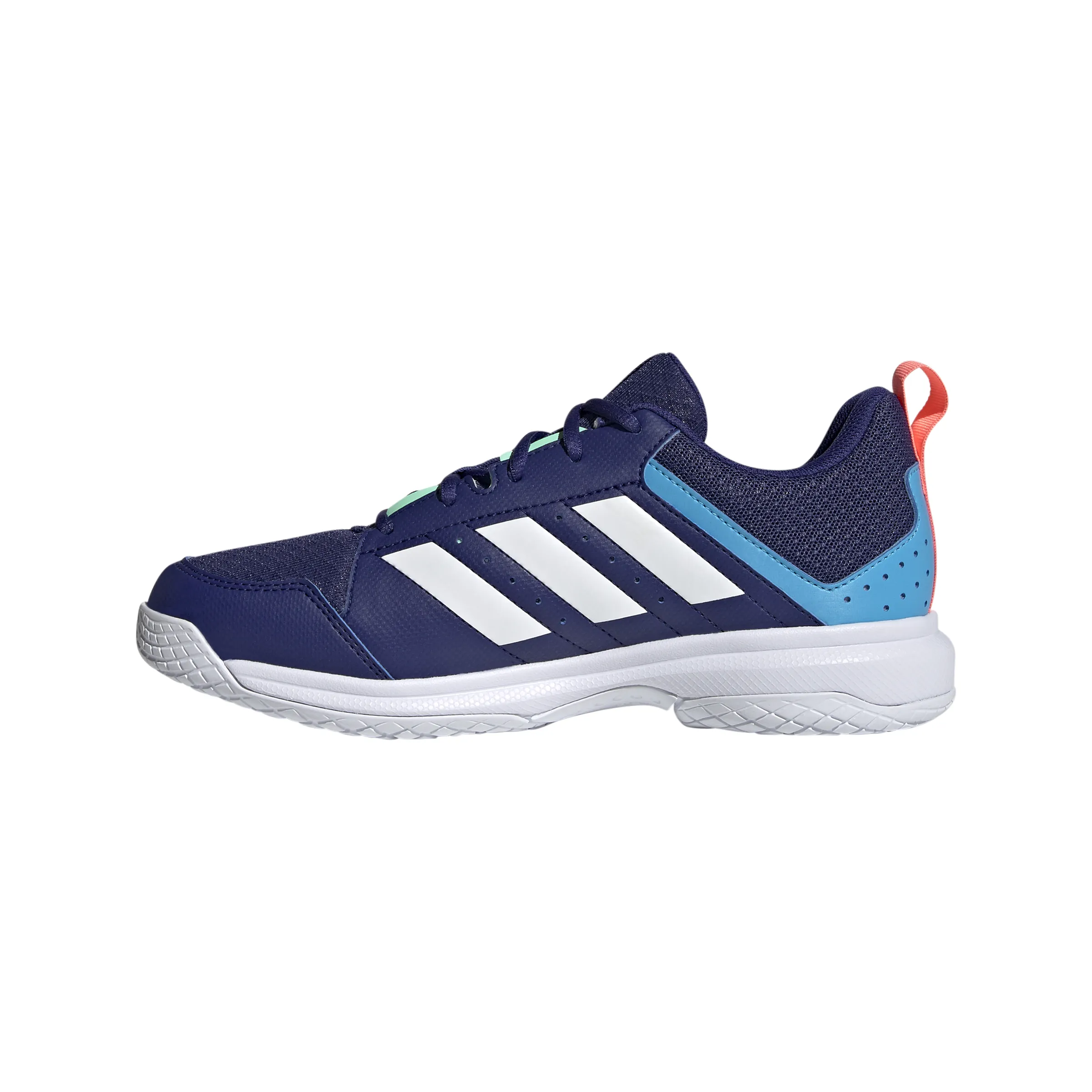 Adidas Womens Ligra 7 Indoor Shoes - Blue/White