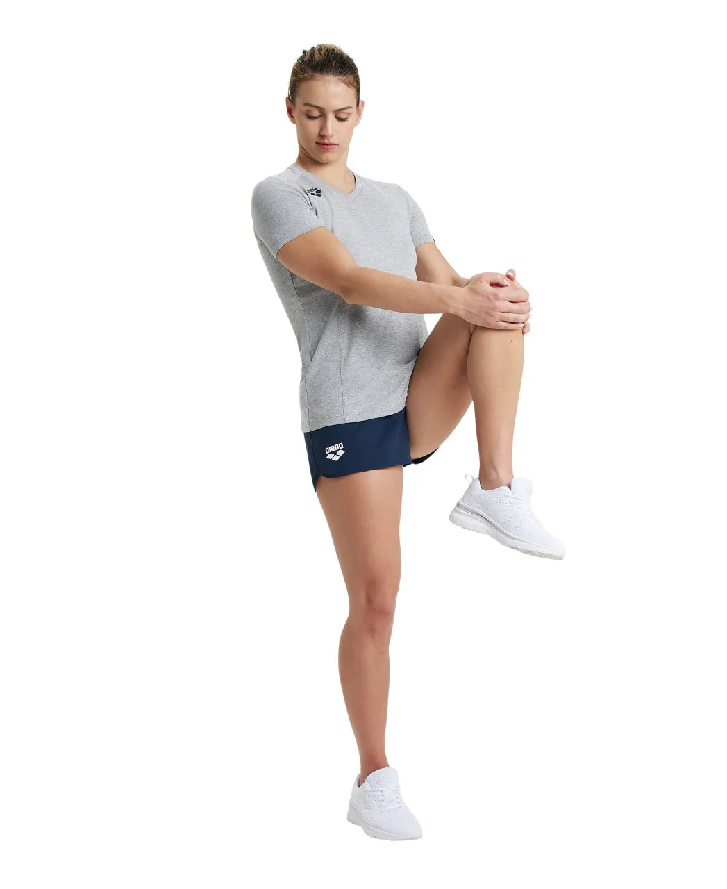 Arena Team Women's Panel T-Shirt - Medium Grey Heather