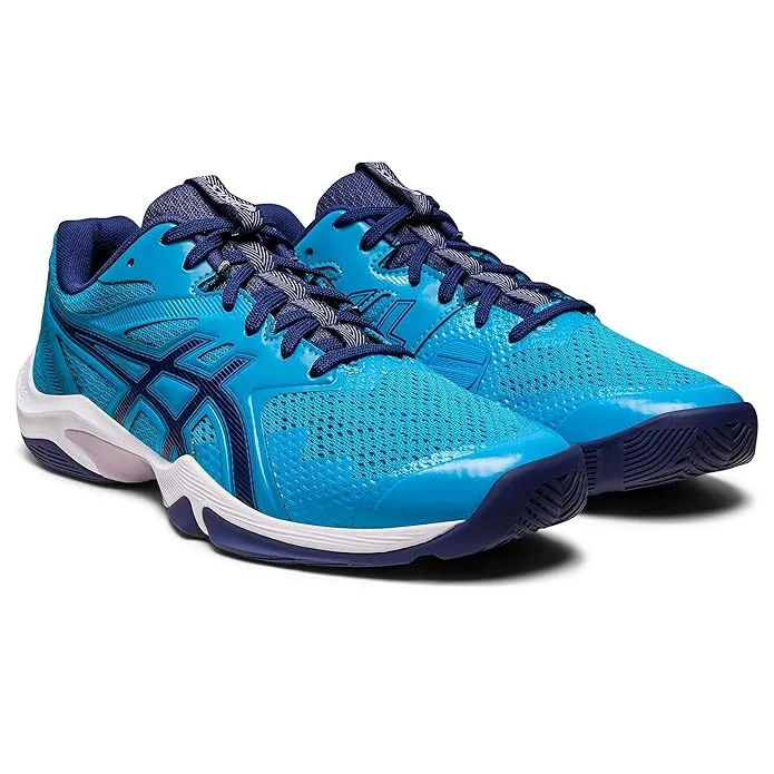 ASICS GEL-BLADE 8 Men’s Badminton Shoes | Island Blue/Indigo Blue | Lightweight Indoor Court Shoes with GEL Cushioning & Trusstic System
