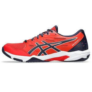 ASICS GEL-ROCKET 11 Men’s Badminton Shoes – Fiery Red/Peacoat | Lightweight Indoor Court Grip & GEL Cushioning