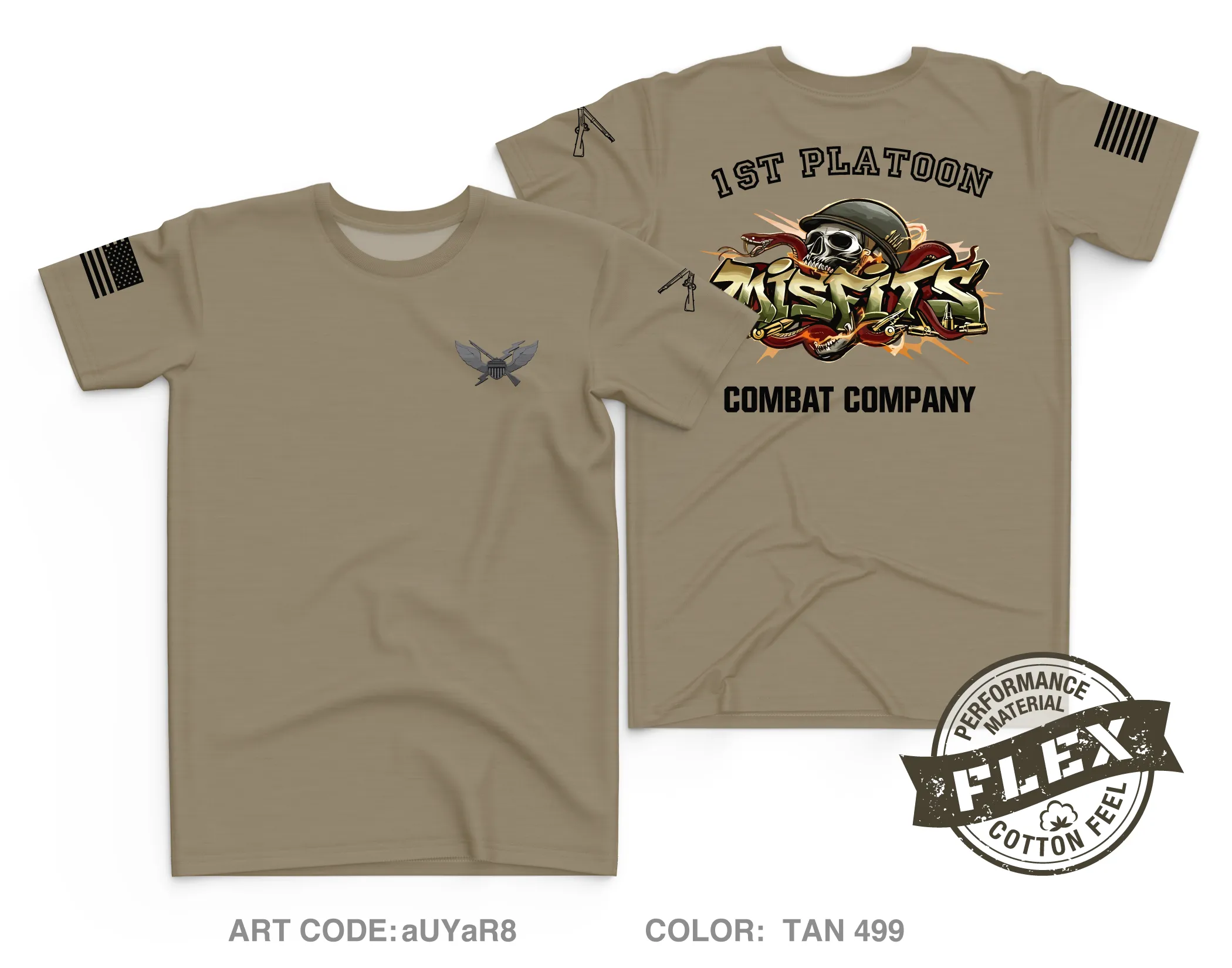 C CO 1-8 CAV 2ABCT 1CD Core Men's SS Flex Performance Tee - aUYaR8