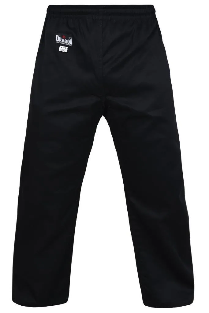 Dragon Karate Lightweight Uniform | Black & White [8oz]
