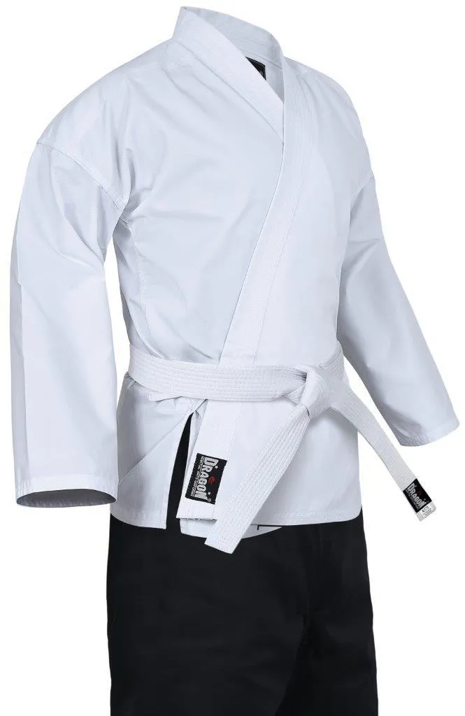 Dragon Karate Lightweight Uniform | Black & White [8oz]