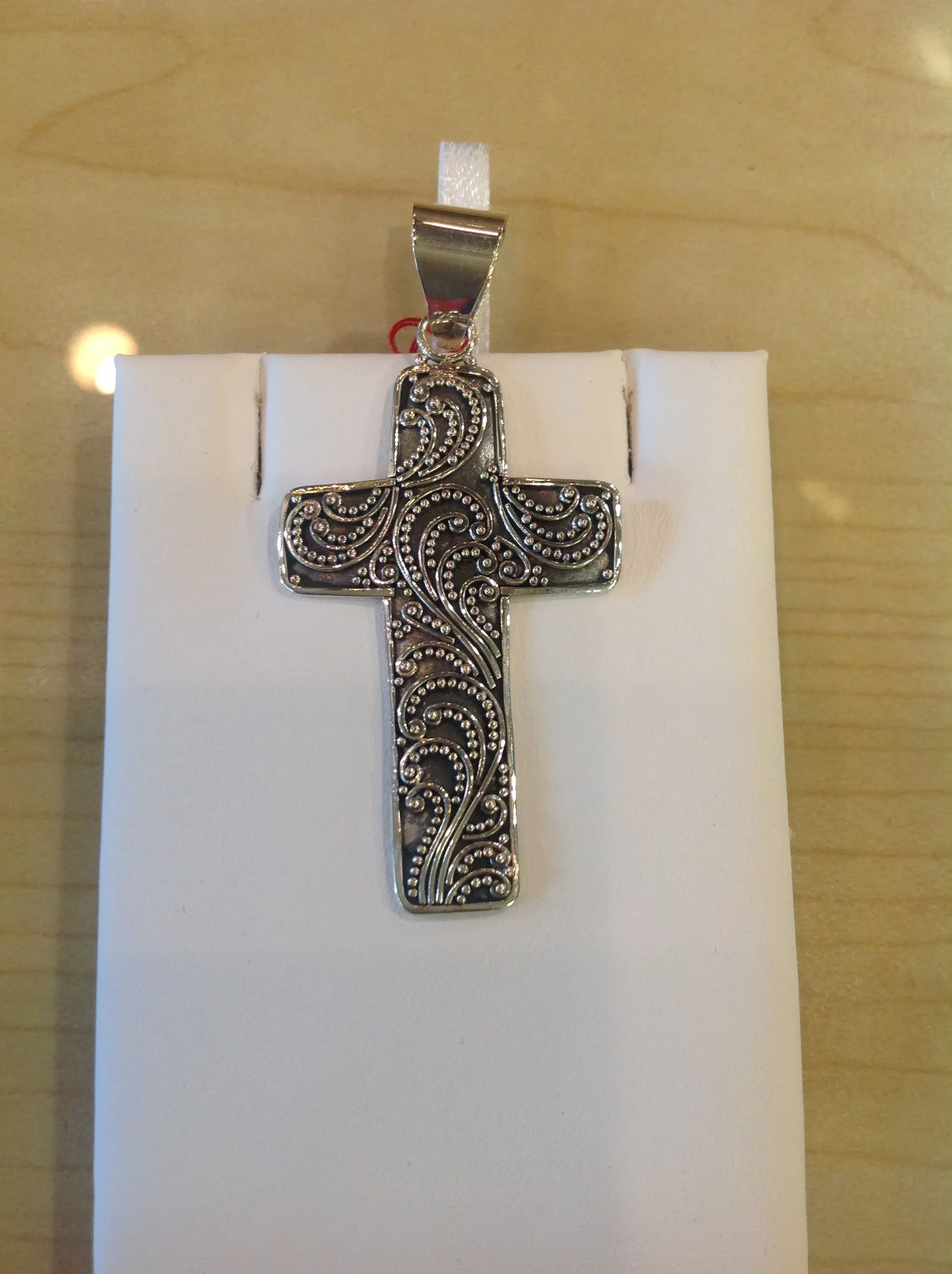 Flat Cross Balinese Pendant