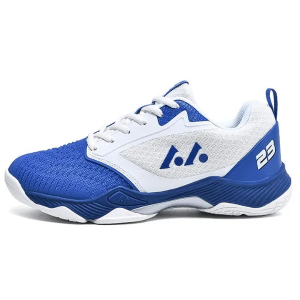 Lefus L023 White/Blue Indoor Court Shoes