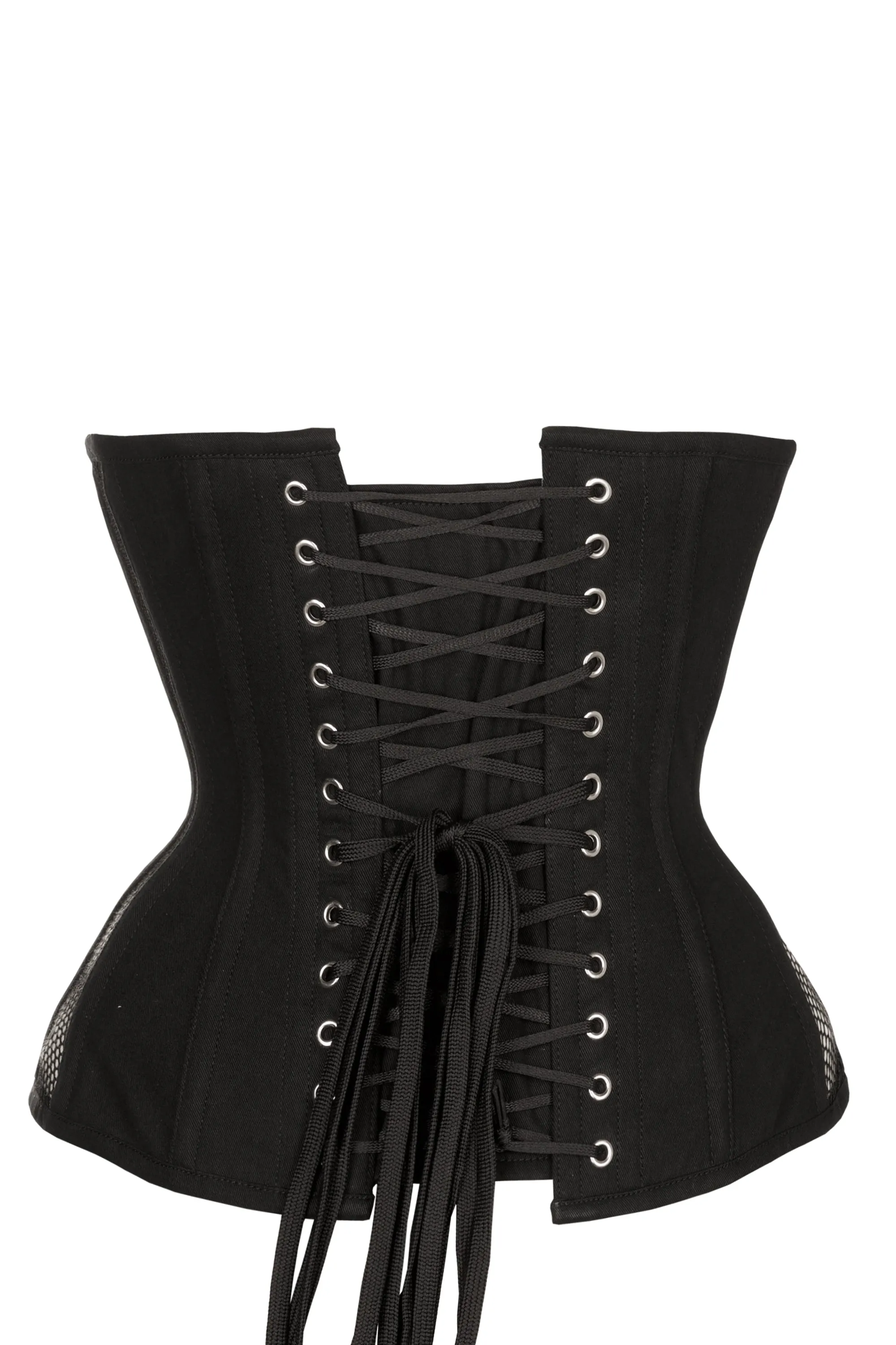 Longline Black Mesh Underbust