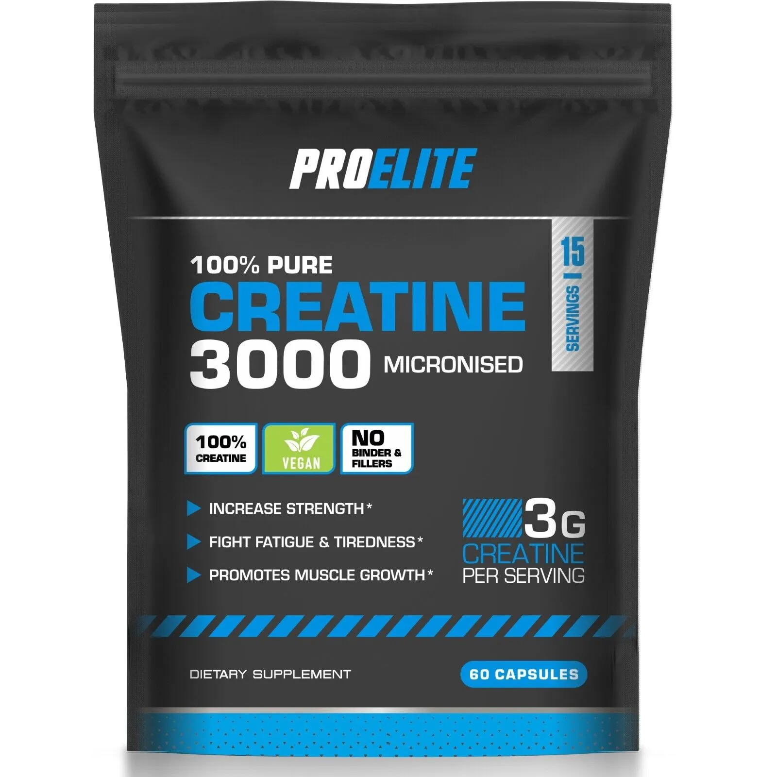 PROELITE Creatine Monohydrate 750mg Vegan Capsules