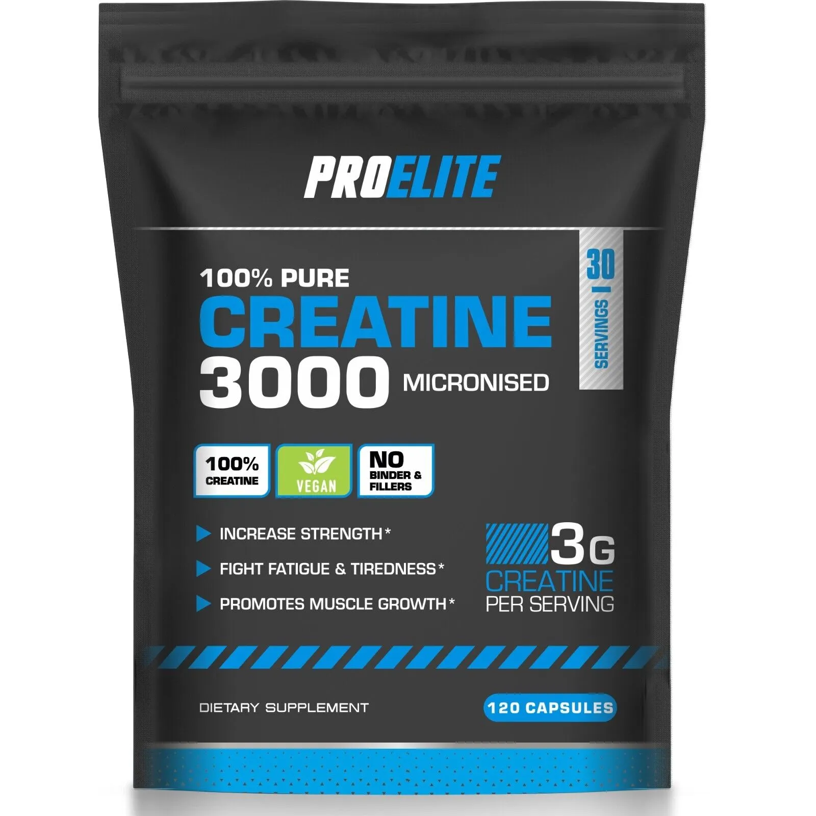 PROELITE Creatine Monohydrate 750mg Vegan Capsules