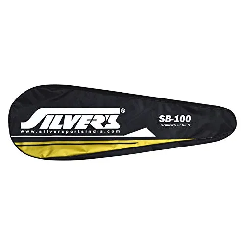 Silver's SB-100 Combo-2 (2 B/Badminton Rackets with 1 Full Cover   2 Pcs Plastic Shuttle) Green-Blue, Steel