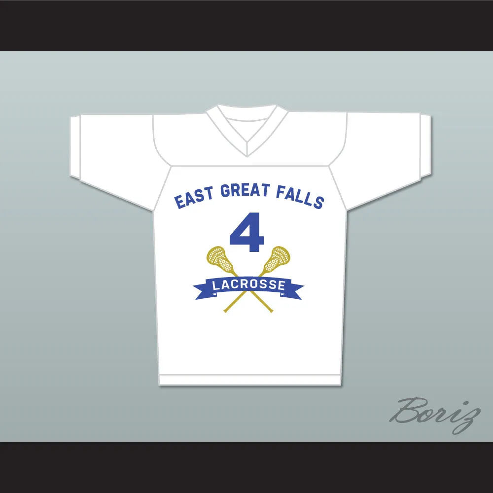 Steve Stifler 4 East Great Falls White Lacrosse Jersey
