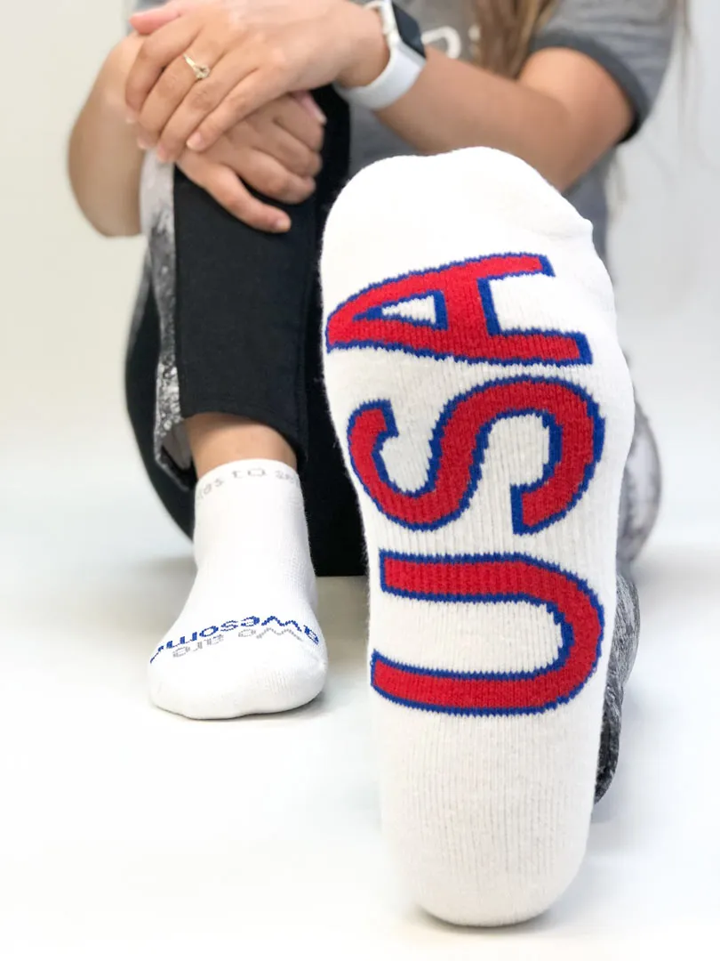 We are awesome® - USA white low-cut socks