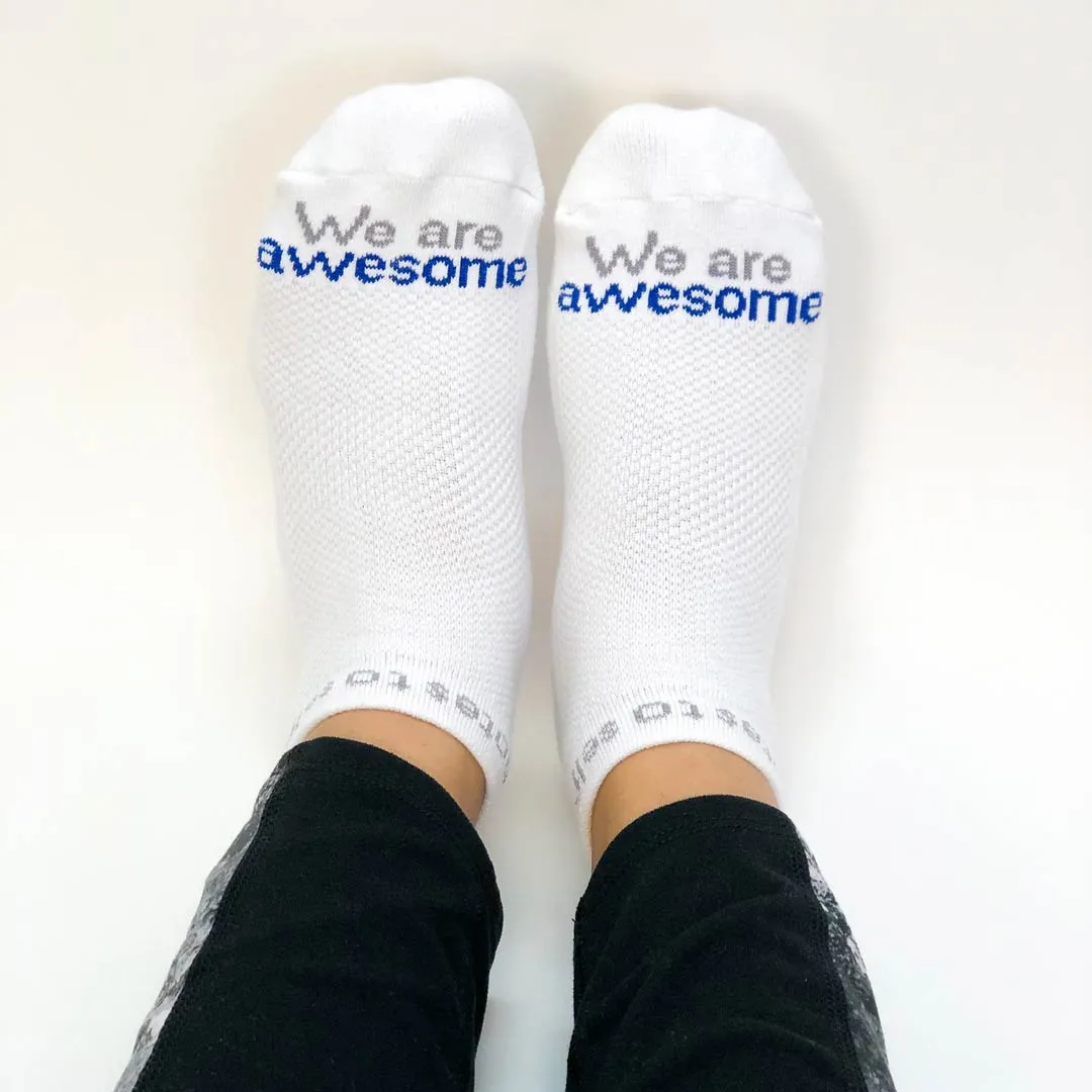 We are awesome® - USA white low-cut socks