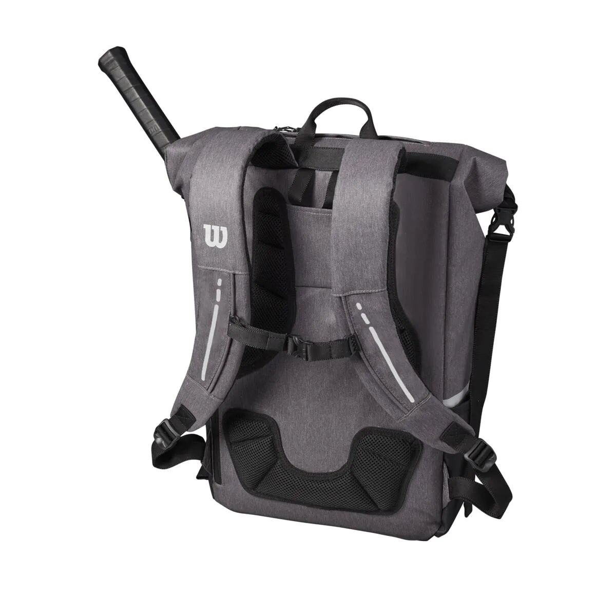 Wilson Roll Top Backpack Racquet Bag (Grey/Black)
